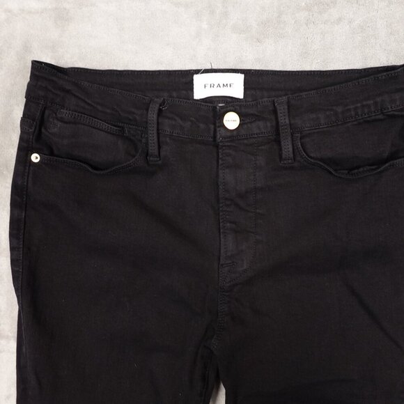 Frame‎ jeans capri women's 30 black denim - Picture 2 of 10